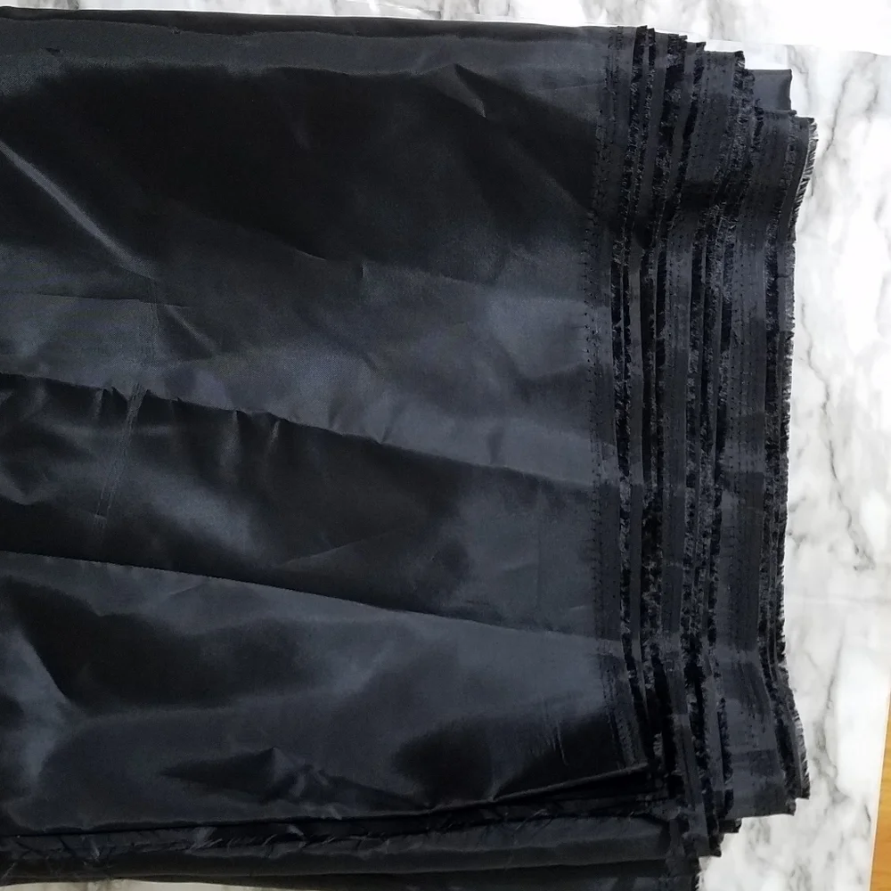 Black Lining Fabric Polyester 3 Yards 48 in. wide Cloth Dress Making Material